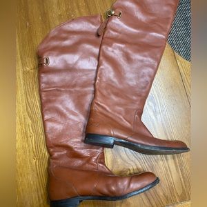 Coach brown knee high boots